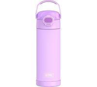 Thermos Gourde isotherme pour enfant - En acier inoxydable - 0,47 l - Violet fluo - 12 h au froid - Passe au lave-vaisselle - Étanche sans boissons gazeuses - Pour l'école