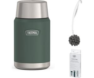 THERMOS ICON FOOD JAR 0,71 l Ersatzteil forest mat – Vorteilsset mit Reinigungsbürste CLEAN FIX 30 cm + CLEAN TABS (20 Stück) | HAN 4120353071 | EAN 4002458533457