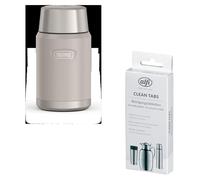 THERMOS ICON FOOD JAR 0,71 l Ersatzteil sandstone mat – Vorteilsset mit Reinigungsbürste CLEAN FIX 30 cm + CLEAN TABS (20 Stück) | HAN 4120323071 | EAN 4002458533426