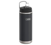 Thermos ICON Insulated Drinking Bottle with Straw, 0.71 L, Graphite Matt, Black,
