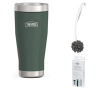 THERMOS ICON MUG 0,47 l Thermobecher forest mat – Vorteilsset mit Reinigungsbürste CLEAN FIX 30 cm + CLEAN TABS (20 Stück) | HAN 4121353047 | EAN 4002458533501