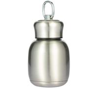 Thermos isolé Ibenzoa® de 200 ml – Isolation sous vide, acier inoxydable 304, argenté, étanche, conserve les boissons chaudes pendant 8 heures et froides pendant 12 heures, compact et idéal pour les d