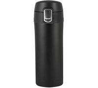 Thermos Isotherme 300 ml en Acier Inoxydable|Zelected Push | Garde Chaud 6h et Froid 12h | Couvercle Verrouillable Anti-Fuites| Noir