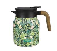 Thermos Isotherme en Acier Inoxydable, 800 ML Théière avec Filtre Infuseur Amovible, Cafetière Sous Vide, Motif Floral, pour Thé, Café, Boissons Chaudes