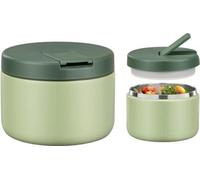 Thermos isotherme pour repas, 350 ml, acier inoxydable, récipient isotherme, boîte à lunch anti-fuites pour enfants, avec clip de fermeture, col large, isolation, convient aux plats chauds et froids, 