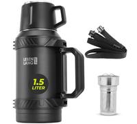 Thermos LEBENLANG, 1,5 litre - Maintient les boissons chaudes pendant 24 heures, inclut un gobelet et un infuseur à thé