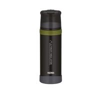 Thermos Mountain Beverage Bottle Bouteille Isotherme, en Acier Inoxydable, 0,75 l, avec gobelet, Chaude 24 h/24 h Froide, légère, Robuste, Bouchon démontable, sans BPA
