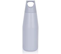 Thermos pratique Unyqoos® en acier inoxydable, 580 ml – double paroi (acier inoxydable 316), sans BPA, étanche, avec revêtement en poudre antidérapant et poignée de transport, idéal pour le sport et l