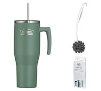 THERMOS REFRESHING SERIES Thermobecher green mat – Vorteilsset mit Reinigungsbürste CLEAN FIX 30 cm + CLEAN TABS (20 Stück) | HAN 4140355110 | EAN 4002458534348