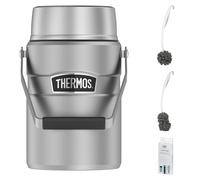 THERMOS STAINLESS KING FOOD JAR 1,20 l Thermobecher 1,2l stainless steel mat – Vorteilsset mit Reinigungsbürste CLEAN FIX 30 cm | HAN 4001205120 | EAN 4002458491474