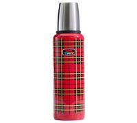 THERMOS STAINLESS KING Gourde isotherme en acier inoxydable édition limitée avec tasse, 1,2 l, motif rouge