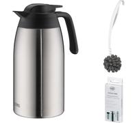 THERMOS THV 2,00 l Isolierkanne stainless steel mat – Vorteilsset mit Reinigungsbürste CLEAN FIX 30 cm | HAN 4026205200 | EAN 5010576929693