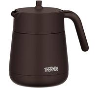 Thermos TTE-700 BW Vacuum Insulated Teapot with Strainer 23.7 fl oz (700 ml), Brown
