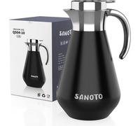 Thermos Unyqoos® de 1 litre, à isolation sous vide et à double paroi, en acier inoxydable 304 (S304) finition mate, conserve les boissons chaudes pendant 12 heures et les boissons froides pendant 24 h
