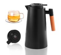 Thermoskan 1L - Thermos isotherme avec indicateur de température - Carafe à café à bouton-poussoir