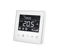 Thermostat à ventilo-convecteur pour 2 tuyaux, Z-Wave, capacitif, panneau de verre