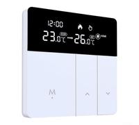 Thermostat acrylique 3 A eau 16 A chauffage au sol électrique Régulateur de radiateur numérique Panneau acrylique 5-95 °C Thermostat mural intelligent précis pour eau et systèmes électriques