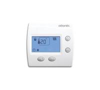 Thermostat ambiance numérique digital domocable - ATLANTIC - Programmable - Connecté - Blanc