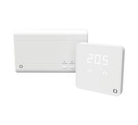 Thermostat ambiant intelligent sans fil Flomasta, chauffage et eau chaude, blanc