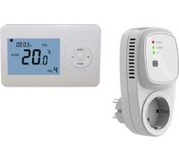 Thermostat - Blanc - Programmable, 3600 watts, montage mural