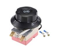Thermostat capillaire SOURCING MAP NC 250V 16A 50℃-300℃ Capteur Température Four Réfrigérateur Chauffage 2m 2 Vis 2 cosses sertir