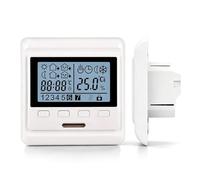 Thermostat Chauffage au Sol Électrique, Thermostat Numérique, Thermostat D'ambiance Plancher Chauffant Programmable Hebdomadaires Écran LCD, 230 V CA 16 A pour Régulateur de Température Ambiante