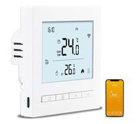 Thermostat Chauffage Électrique avec Sonde Externe Thermostats d'ambiance | Intelligent Programmable WiFi Tuya Thermostat Connecté Chauffage au Sol Electrique sans Fil pour Alexa/Google Home,16A