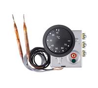 Thermostat combiné avec fusible thermique de type RAC, réinitialisation manuelle, thermostat triphasé 20/3,3 A/400 V (7-77 °C/M4x8, 45 °C)
