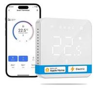 Thermostat Connecté, Meross, Matter WiFi, Blanc, Compatible HomeKit et chauffage au sol