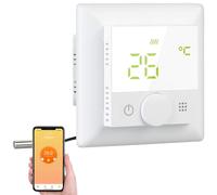 Revolt Thermostat connecté pour chauffage au sol avec capteur externe, blanc