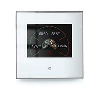 Thermostat Connecté Programmable WiFi Filaire pour Chaudière Gaz/Eau - Compatible Alexa et Google Home, Intelligent d'Ambiance Intérieur avec Écran LCD et Bouton Tactile