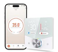 Thermostat Connecté WiFi pour Chaudière à Gaz, LincoSoft Thermostat d’Ambiance Programmable, Compatible Alexa et Google Home, Commande Vocale et à Distance, Économie d’énergie-5A
