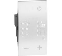 Thermostat d'ambiance 230 V, 2 modules, blanc, à fixer au mur, avec connectivité WiFi