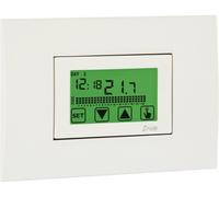 Thermostat d'ambiance avec programmation hebdomadaire, 230 V, à encastrer, écran tactile