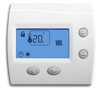 Thermostat d'ambiance digital - Domoable - Blanc - Semi encastré - Connecté - 6 modes de fonctionnement