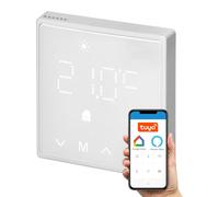 Thermostat d'ambiance encastrable, Tuya Smart, Wi-Fi 2,4 GHz, blanc