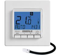 Thermostat dambiance encastré Eberle FIT-3F programme hebdomadaire 10 à 40 °C