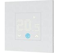 Thermostat d'ambiance encastré Finder, design plat, 1 inverseur 5 A/250 V CA, plage de température 0…+38 °C, 1 pièce.