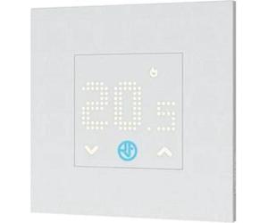 Thermostat d'ambiance encastré Finder, design plat, 1 inverseur 5 A/250 V CA, plage de température 0…+38 °C, 1 pièce.