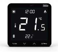 Thermostat d'ambiance filaire encastrable, noir, modèle ST-297z v3, fabriqué par Tech