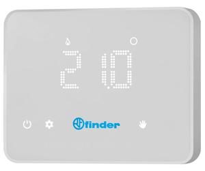 Thermostat d'ambiance Finder, BLISS, Wi-Fi, écran tactile, montage mural, blanc, 1 pièce
