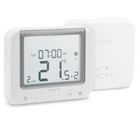 Thermostat d'ambiance Funk, programmable, avec grand écran, de couleur blanche
