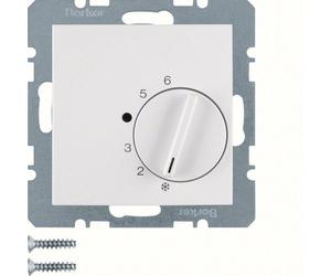 Thermostat d'ambiance Hager Berker avec contact inverseur blanc - 20261909