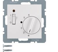Thermostat d'ambiance Hager Berker avec interrupteur LED à rupture de contact - 20301909
