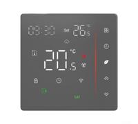 Thermostat d'ambiance numérique avec capteur de sol externe (gris | Télécommande par application, connectivité WiFi, pour l'intégration de la maison intelligente, gestion précise du chauffage