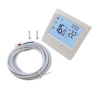 Thermostat d'ambiance numérique programmable avec écran LCD pour chauffage électrique et à eau, régulateur de température à commande vocale, mode antigel et verrouillage enfant (chauffage électrique