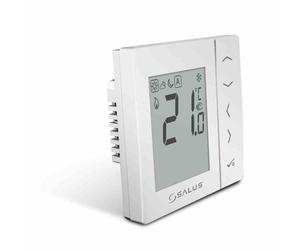 Thermostat d'ambiance numérique Salus, encastré, blanc, 230 V, courant de commutation 3 A, 1 pièce.