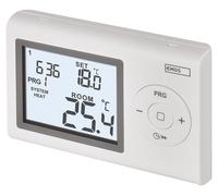 Thermostat d'ambiance programmable, à fixer au mur, dimensions : 12 x 2,6 x 7,8 cm