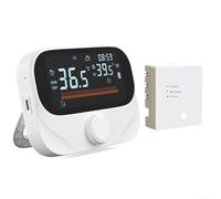 Thermostat d'ambiance programmable, thermostat de chaudière RF, pour chaudières, télécommande, affichage météo, humidité, pour thermostat Wi-Fi sans fil Tuya Smart (WiTH3-WIFI)