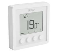 Thermostat d'ambiance programmable Tybox RF 210, couleur argent, technologie RF
